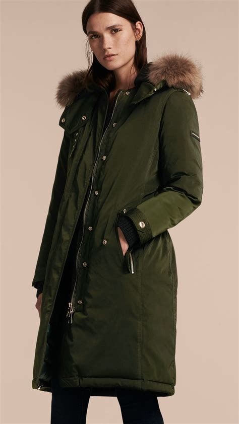 burberry womens parkas